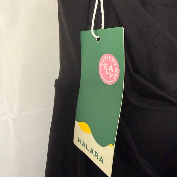 Halara Softlyzero Airy Twisted Cool Touch Activewear Dress Black Easy Peezy XS - Picture 10 of 12